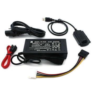 Перехідник USB 2.0 - SATA, IDE, 2.5/3.5 та блок живлення KRN