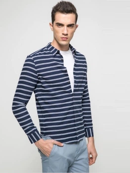 Рубашка в полосу Jack & Jones 217105509 S (83462S) Синий