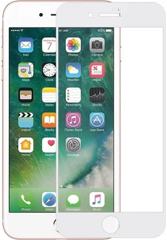 Защитное стекло 10D для IPHONE 8 White