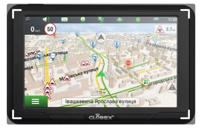 GPS-навигатор Globex GE516 Magnetic + NavLux CE