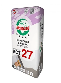 Шпаклевка финишная светло-серая ANSERGLOB BCT27