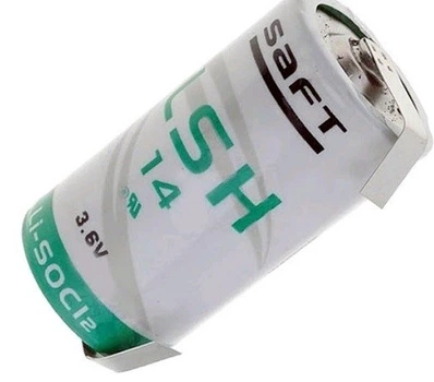 Высокотоковая литиевая батарейка SAFT LSH 14 CNR с выводами , C, 3,6 В, 5800 мАч