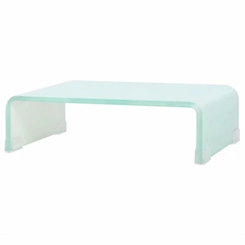 Підставка для монітора Shumee 40x25x11 см скло біла 244142