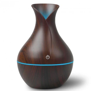 Увлажнитель воздуха Humidifier ночник от USB c подсветкой темное дерево нанораспыление