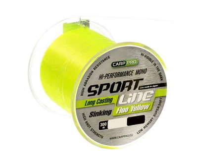 Волосінь Carp Pro Sport Line Fluo Yellow 300м 0,235мм (CP2103-0235)