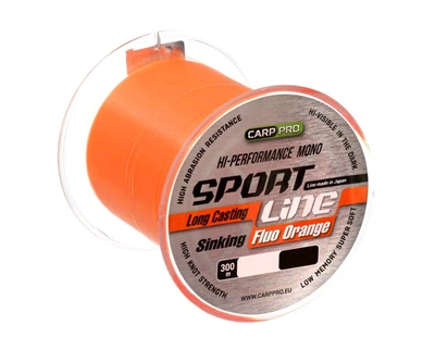 Леска Carp Pro Sport Line Fluo Orange 300м 0,235мм (CP2203-0235)