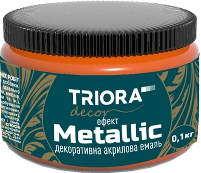 Декоративная акриловая эмаль TRIORA 0.1 кг Медь (4823048024342)