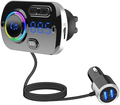 ФМ трансмиттер Aiver F49 Car MP3 Player Bluetooth v5.0 Quick Charge 3.0 Black