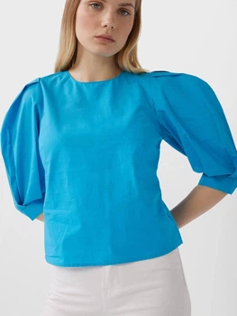 Блузка женская Stradivarius 2046/159/050 M Голубая (SZ02046159050037)