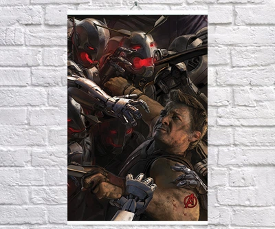 Постер BEGEMOT Мстители Супергерои MARVEL Соколиный Глаз Клинтон Фрэнсис Бартон 61x90 см (1124068-1)