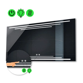LED-зеркало 120x80см, с двумя сенсорами и подогревом, модель Francisca (Franciscag210)