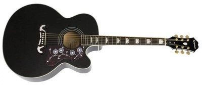 Электроакустическая гитара EPIPHONE EJ-200SCE BK GLD 44752