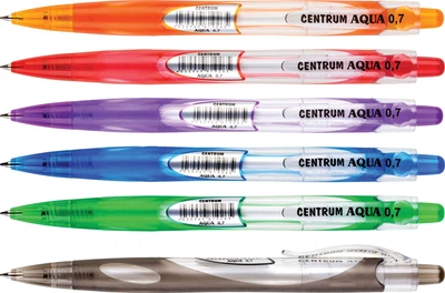 Ручка шариковая автоматическая Centrum Aqua Синий 0.7 мм x 6 шт (819266) (2000998451431)