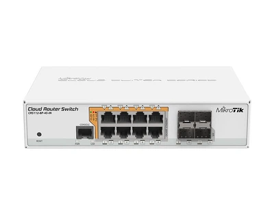Коммутатор MikroTik Cloud Router Switch 112-8P-4S-IN