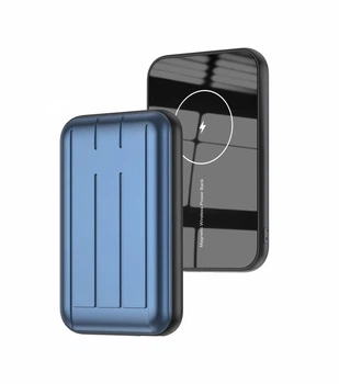 Беспроводной Magnetic Wireless Power Bank 5000 mAh MagSafe Charger Blue