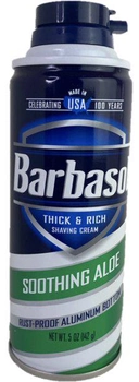 Крем-пена для бритья Barbasol Soothing Aloe Shaving с алоэ для сухой кожи 147 г (051009003066)
