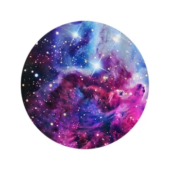 Держатель для телефона/планшета Popsocket (Попсокет) Glass Space (Космос) Круглый Черно-фиолетовый 37602_29