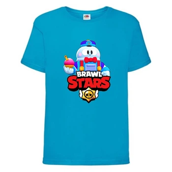 Футболка дитяча Brawl Stars Lou (Бравл Старс Лу) синя 104 см
