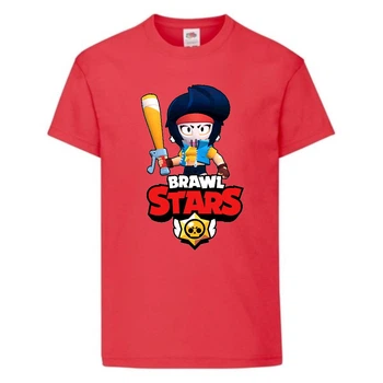 Футболка дитяча Brawl Stars Bibi Avenger (Бравл Старс Бібі Помстниця) червона 140 см