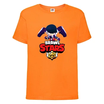 Футболка дитяча Brawl Stars Edgar (Бравл Старс Едгар) оранжева 164 см