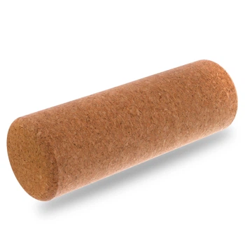Ролик-валик массажный пробковый Corkwood Roller 9х25 см для йоги, фитнеса, массажа (FI-0094-25)