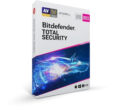 Антивирус BitDefender Total Security 2020 10 ПК 1 год (электронная лицензия)