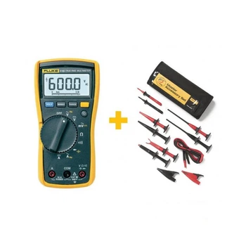 Цифровой мультиметр Fluke 115 + измерительный набор TLK-225-1