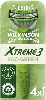 Станок для гоління Wilkinson Sword Xtreme3 Eco Green 4 шт. (4027800175000)