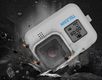 Чехол силиконовый для GoPro Hero 8 Telesin (серый)