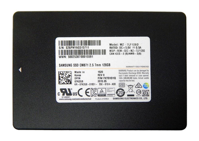 Накопитель SSD 128GB Samsung CM871 2.5" SATAIII MLC (MZ-7LF1280) - Refubrished
