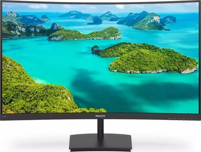 Монитор Philips 23.6" 241E1SC/00 VA Black Curved