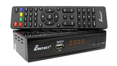 Комбинированный ресивер EUROSKY ES-19 COMBO спутникового и эфирного телевидения + 2 диплексера в подарок