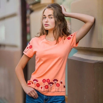 Футболка BATIAR Поляна S персиковая