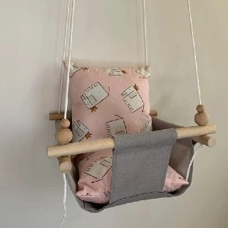 Детская качеля Infancy Слоники, Серая основа