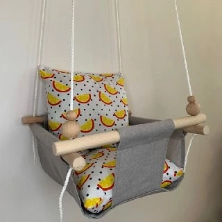 Детская качеля Infancy Апельсинки, Серая основа