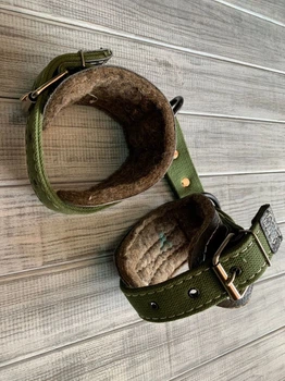 Пута для коня Horse Stall шкіряні з брезентом