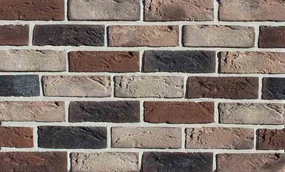 Облицовочная плитка Loft Brick Челси Красно-коричневый с вставками 205x65 мм