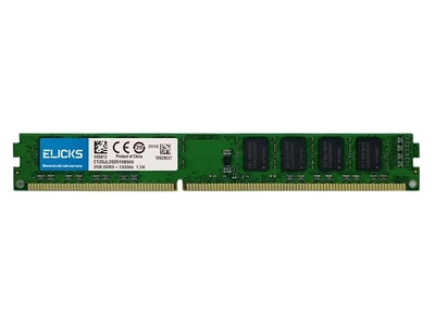 Оперативная память ELICKS 2GB DDR3 1333MHz PC3-10600 для INTEL и AMD Зеленый (1008-732-00)