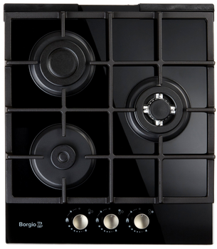 Варильна поверхня газова BORGIO 4111-17 (Black Glass)