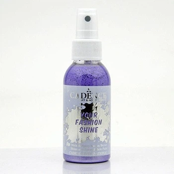 Фарба-спрей перламутрова для тканини Cadence Your Fashion Spray shinefabric Paint 100 мл Пурпурний