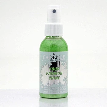 Фарба-спрей перламутрова для тканини Cadence Your Fashion Spray shinefabric Paint, 100 мл, Трав'яний