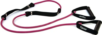 Амортизатор трубчастий Tiguar зі спеціальними кріпленнями для взуття, слабкий опір 215 см Фіолетовий (TI-NTD003S)