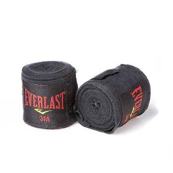 Боксерские бинты Everlast 3 м черные
