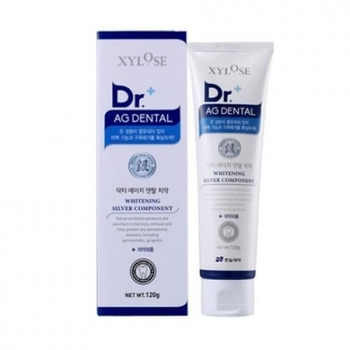 Отбеливающая зубная паста с серебряным компонентом Hanil Xylose Dr.+ AG Dental Whitening Silver C 120 г