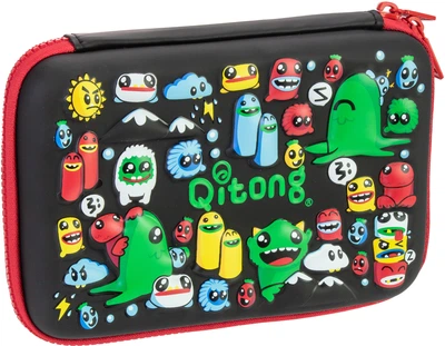 Пенал Cool For School 1 відділення з органайзером чорний (QT-5622-Black)