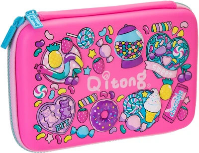 Пенал Cool For School 1 отделение с органайзером фуксия (QT-5627-Rosered)