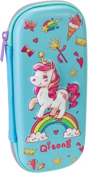 Пенал Cool For School 1 відділення з органайзером блакитний (QT-5770-Blue)