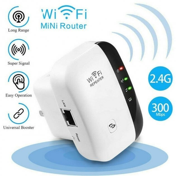 Беспроводной репитер усилитель WI-FI сигнала UKC 2.4G WR03 Белый
