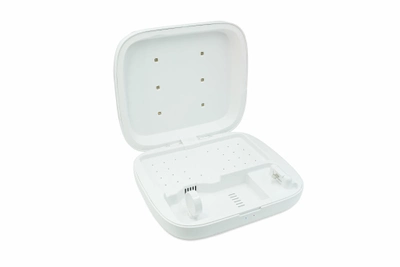 Стерилізатор для мобільного телефону з функцією бездротової зарядки Qitech Wireless Charging Sterilizing Box 4 в 1 колір білий