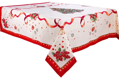 Скатертина гобеленова з люрексом Lefard Home Textile 716 Navidad 140х260 см (8407007161185)